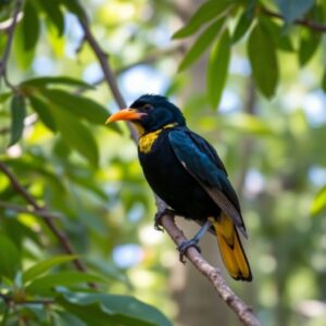 black-and-gold-cotinga-lipaugus-ater Black and Gold Cotinga (Lipaugus Ater)
