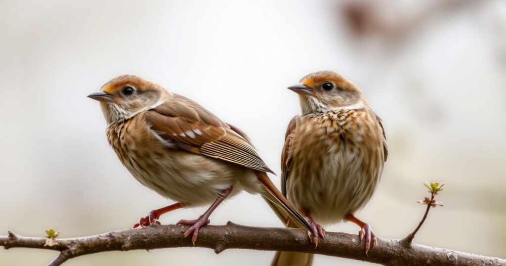 Brown Birds With White Spots