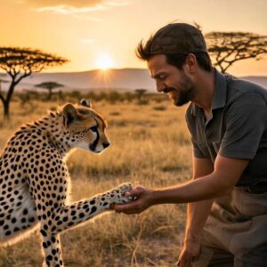 human-cheetah-interactions (1) Human-Cheetah Interactions