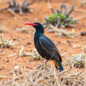 red-billed-buffalo-weaver-bubalornis-niger Red-Billed Buffalo Weaver ( Bubalornis Niger)