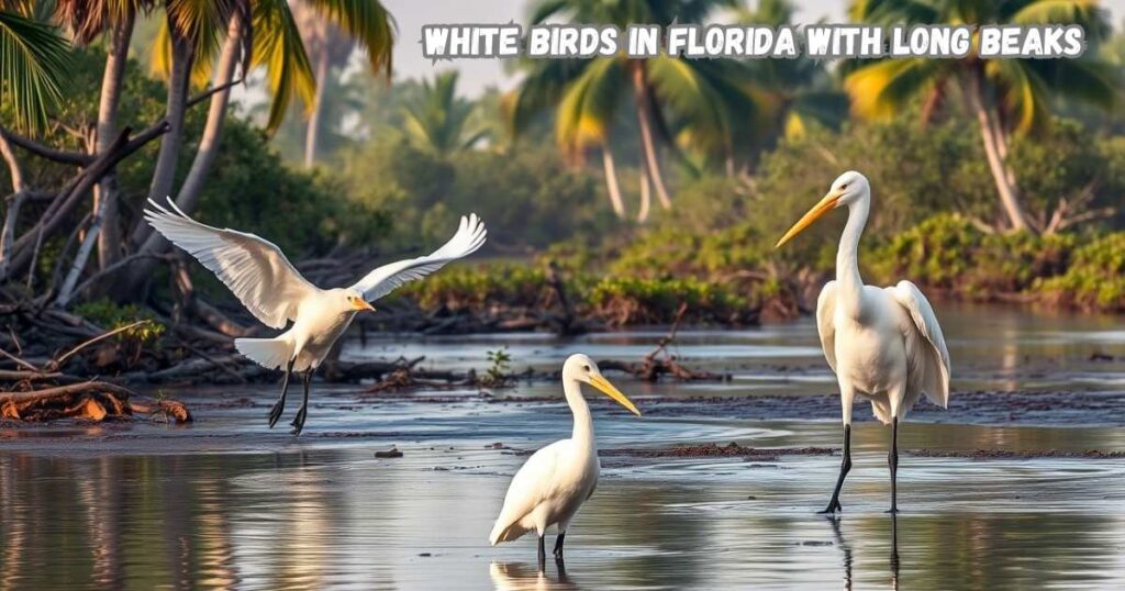 10 White Birds in Florida with Long Beaks