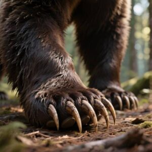 Brown bear Claws and feet
