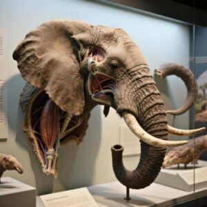 African elephant Skin, ears, and trunk
