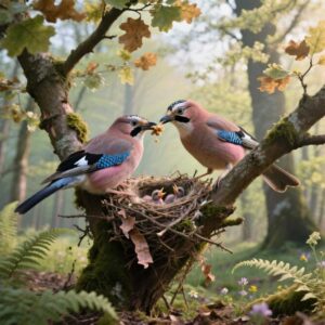 Breeding and Nesting Behavior of the Eurasian Jay