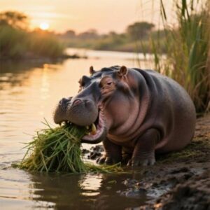 hippo eat